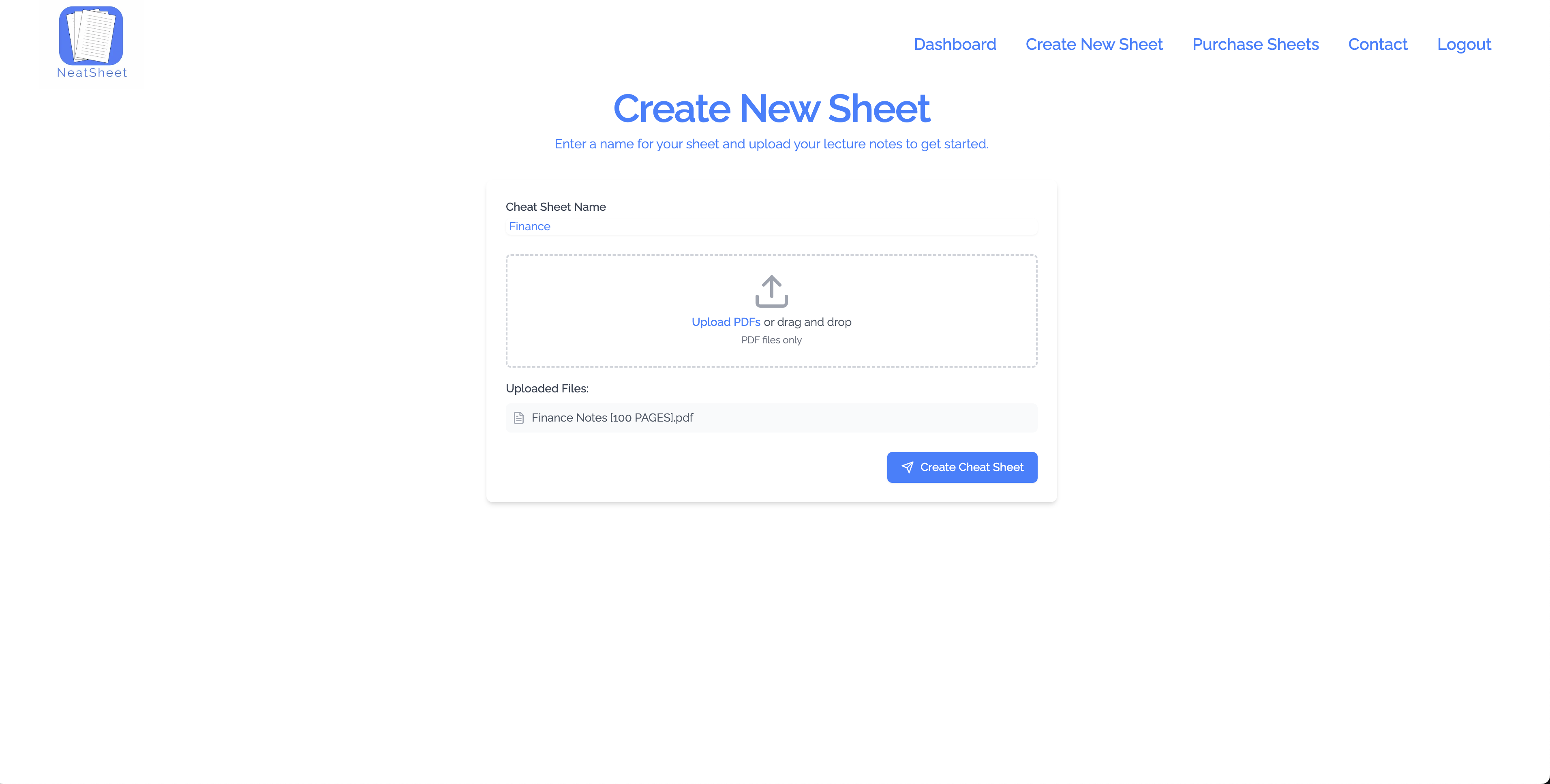 Cheat sheet generated from a PDF preview